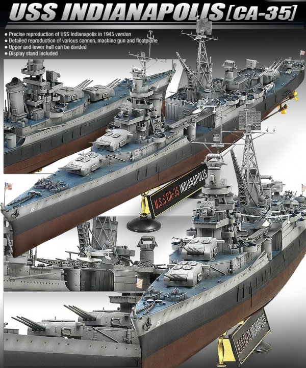 Academy 14107 USS INDIANAPOLIS (1:350)