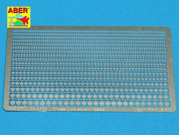 Aber 35A108 Cross type screw heads (1:35)