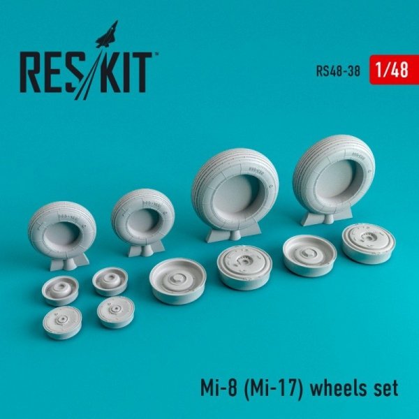 RESKIT RS48-0038 Mi-8 (Mi-17) wheels set  1/48