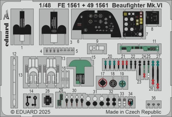 Eduard 491561 Beaufighter Mk.VI for REVELL 1/48