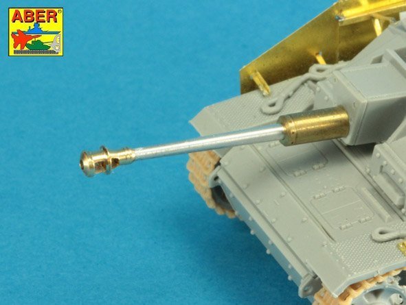 Aber 72L-65 German StuK.40 L/48 7,5 cm Bartel with middle model muzzle brake for StuG. III Ausf.G late &amp; StuG. IV - early (1:72)