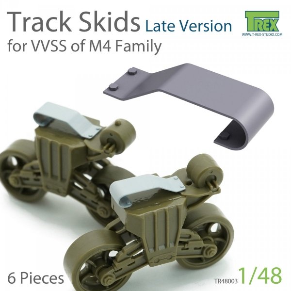 T-Rex Studio TR48003 Track Skids Set (Late Version) for M4 Family 1/48