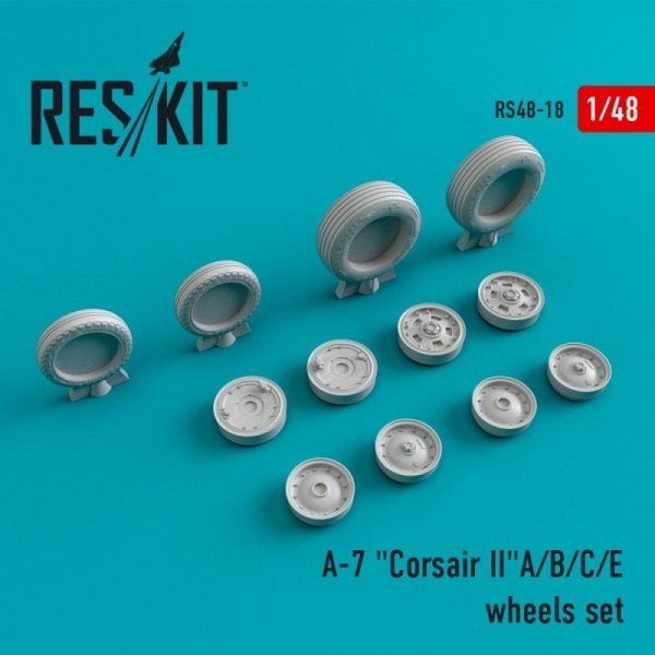 RESKIT RS48-0018 A-7 &quot;Corsair II&quot; (A/B/C/E) wheels set  1/48