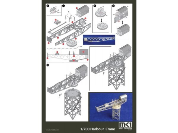 MK1 Design MS-70012 Photo Etched Part CRANE A 1/700