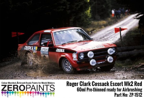 Zero Paints ZP-1512 Roger Clark Cossack Escort Mk2 Red Paint 60ml