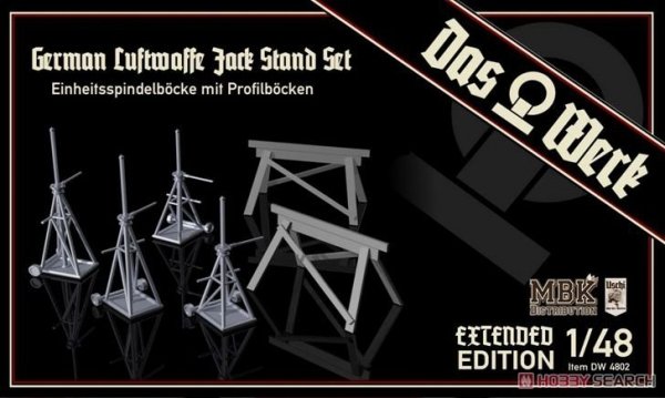 Das Werk DW4802 German Luftwaffe Jack Stand Set - Extended Edition 1/48