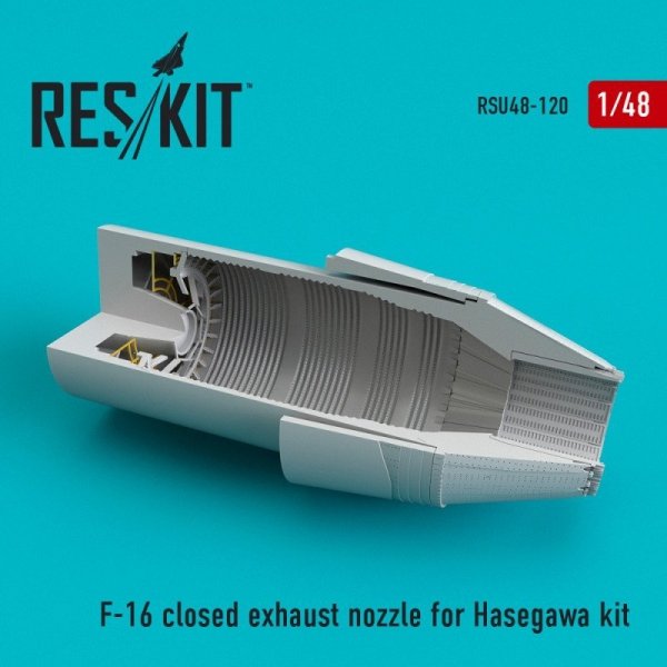 RESKIT RSU48-0120 F-16 (F100-PW) closed exhaust nozzle for Hasegawa kit 1/48