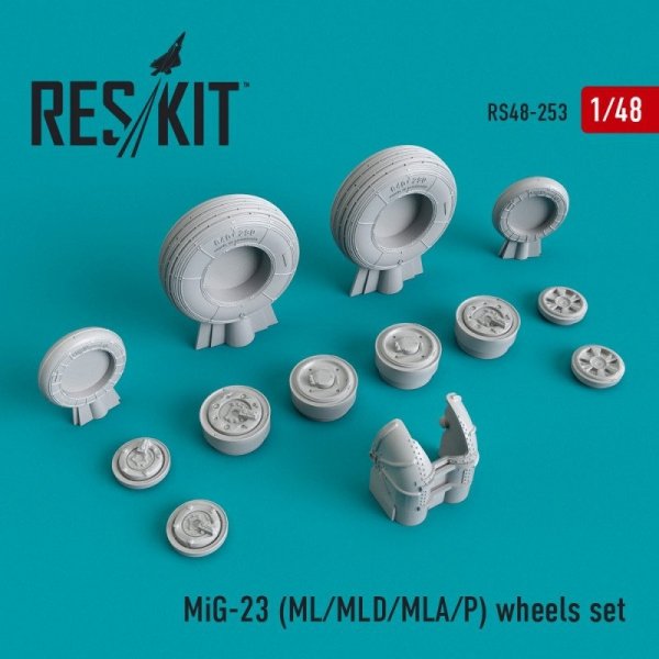 RESKIT RS48-0253 MiG-23 (ML/MLD/MLA/P) wheels set 1/48