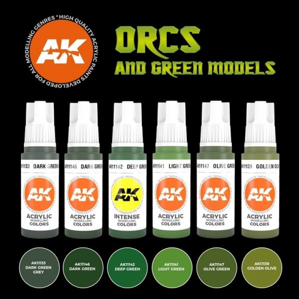 AK Interactive AK11600 ORCS AND GREEN MODELS