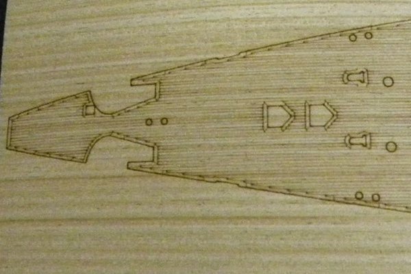 Pontos 35012WD1 DKM Scharnhorst Wooden Deck set Type 1 (1:350)