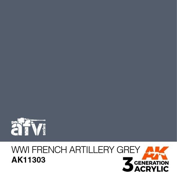 AK Interactive AK11303 WWI French Artillery Grey 17ml