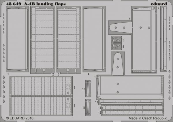 Eduard 48649 A-4B landing flaps 1/48 Hasegawa