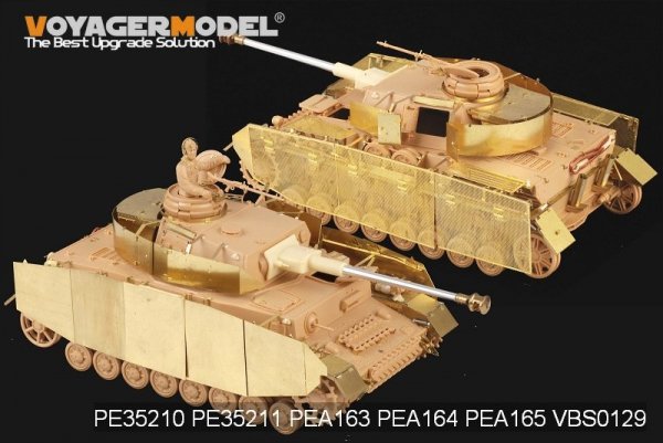 Voyager Model PEA165 WWII German Panzer.IV Ausf.H/J schürzen (For TAMIYA 35209 35181) 1/35