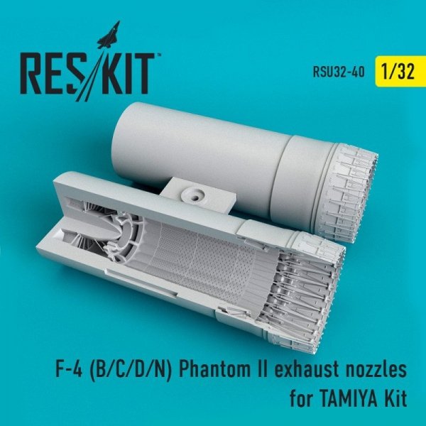 RESKIT RSU32-0040 F-4 B/C/D/N Phantom exhaust nozzles for Tamiya kit 1/32