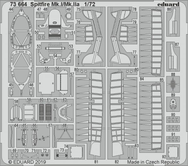 Eduard 73664 Spitfire Mk. I/Mk. IIa 1/72 AIRFIX