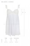 MILAGROS CHEMISE white