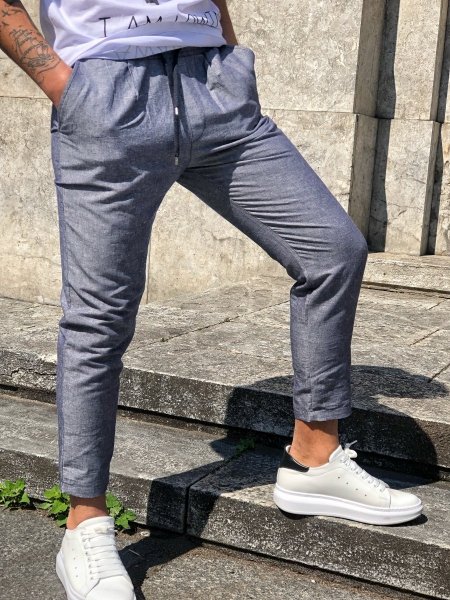Pantaloni uomo - Lino - Made in Italy - Gogolfun.it