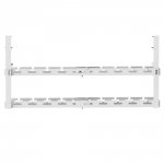 Organizer podbiurkowy na kable Maclean MC-102 W, max. obciążenie 5kg, max. 728mm, 2 poziomy, biały