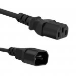 Kabel zasilający Qoltec IEC C13/C14 | 3x1.0mm2 | 1.8m