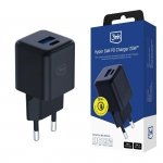 Ładowarka sieciowa 3mk Hyper GaN Charger 20W QC4+ PD PPS USB-C USB-A Black
