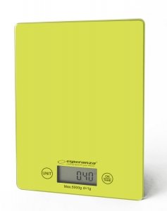 Waga kuchenna elektroniczna Esperanza &quot;Lemon&quot; zielona