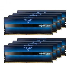 Pamięć DDR4 Team Group T-FORCE XTREEM ARGB 128GB (8x16GB) 3600MHz CL18 1,35V Niebieska