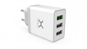 Ładowarka sieciowa KRUX KRX0065 3xUSB QC 3.0 biała