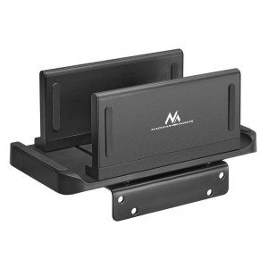 Uchwyt do terminala Thin-Client / mini PC Maclean czarny pasuje do uchwytów VESA wolnostojący MC-454