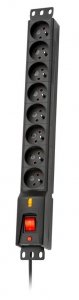 Listwa zasilająca Lestar LXARM  810  3L G-A K.:CZ 5,0M 19&quot;PDU