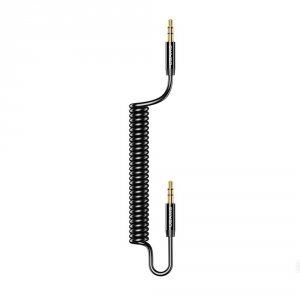 Kabel Audio Usams SJ256 Jack 3,5mm Spring 1,2m czarny