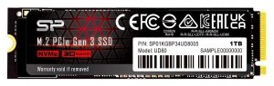 Dysk SSD Silicon Power UD80 1TB M.2 PCIe Gen3x4 NVMe (3400/3000 MB/s)
