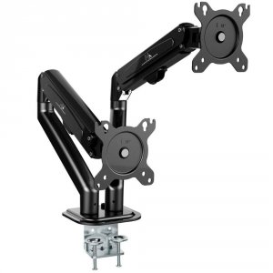 Uchwyt na 2 monitory Maclean, sprężyna gazowa, 13&quot;-27&quot;, 7kg, czarny, MC-861N