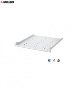 Półka do szafy 19&quot; Intellinet 470mm 1U perforowana, szara