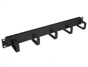 Organizer kabli do szaf Rack 19&quot; EFB-Elektronik 699995TS.1, 1U, 5 uchwytów, metalowy, czarny