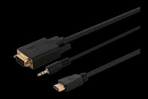 Kabel adapter Savio CL-198 HDMI (M) - VGA (M) + Audio 1,8m