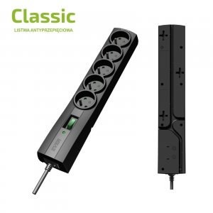 OUTLET: Listwa antyprzepięciowa Ever Classic 5m - USZ OPAK
