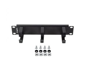 Organizer kabli Lanberg 19&quot; 1U z 3 metalowymi uchwytami typ B Czarny