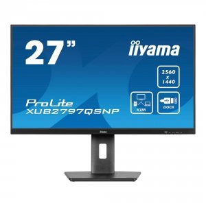 Monitor iiyama 27&quot; ProLite XUB2797QSNP-B1 IPS QHD 100Hz HDMI 2xDP HUB RJ-45 głośniki