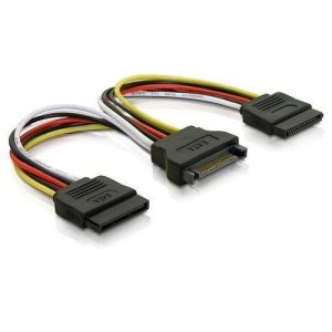 Kabel SATA Qoltec rozgałęziacz na 2xSATA M/2*F 0,5m