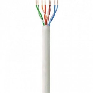 Kabel instalacyjny Techly skrętka Cat.6 UTP drut LSZH 100% miedź 305m, szary