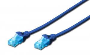 Patchcord DIGITUS UTP kat. 5e 15m PVC niebieski