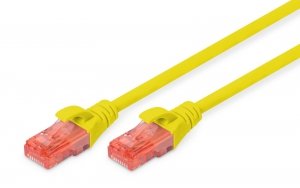 Patchcord DIGITUS UTP kat. 6 3m PVC żółty