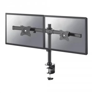 Uchwyt biurkowy na dwa monitory Neomounts FPMA-DCB100DBLACK 10"-27" max. 2x10kg max. VESA 100x100