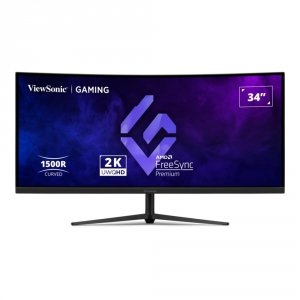 OUTLET: Monitor ViewSonic 34” VX3418C-2K Gaming Monitor VA UWQHD 180Hz 2xHDMI 2xDP głośniki - USZ OPAK