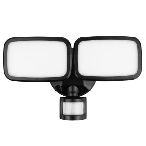 Lampa LED Maclean MCE524 B, z czujnikiem PIR, 20W, 1500lm, IP65, neutral white 4000K, czarna