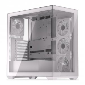 Obudowa KRUX Exo White ATX, z oknem, bez zasilacza, biała