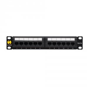 Patch panel 10'' Netrack 12-portów kat. 5e UTP