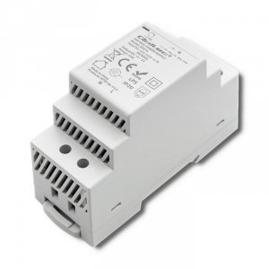 Zasilacz na szynę DIN Qoltec | 24W | 12V | 2A | Szary