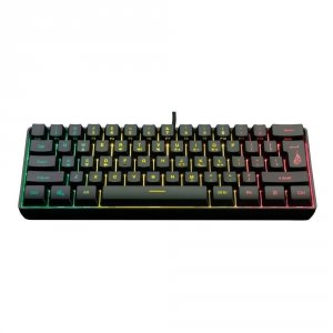 Klawiatura przewodowa SureFire KingPin X1 gamingowa 60% RGB QWERTY English