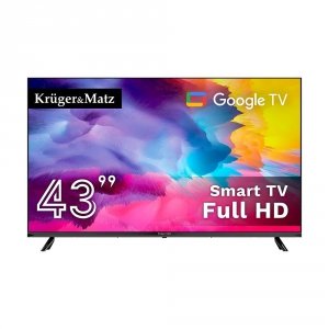 Telewizor Kruger&amp;Matz 43" FHD Google TV, DVB-T2/S2/T/C H.265 HEVC